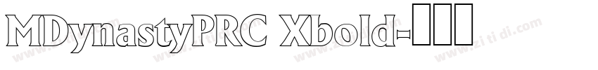MDynastyPRC Xbold字体转换